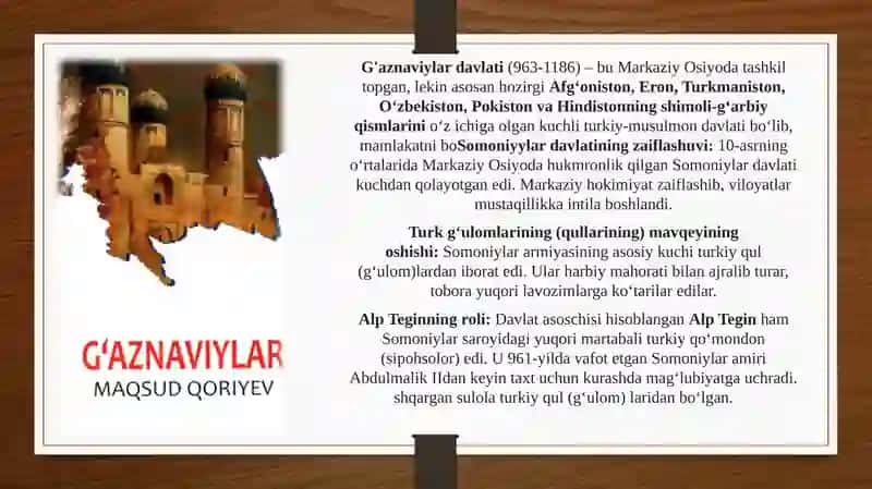 G'aznaviylar davlati haqida 4