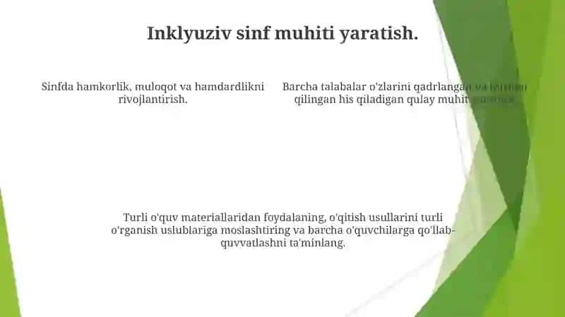 Inklyuziv talim metodlari: tahlil va hususiyatlari 4