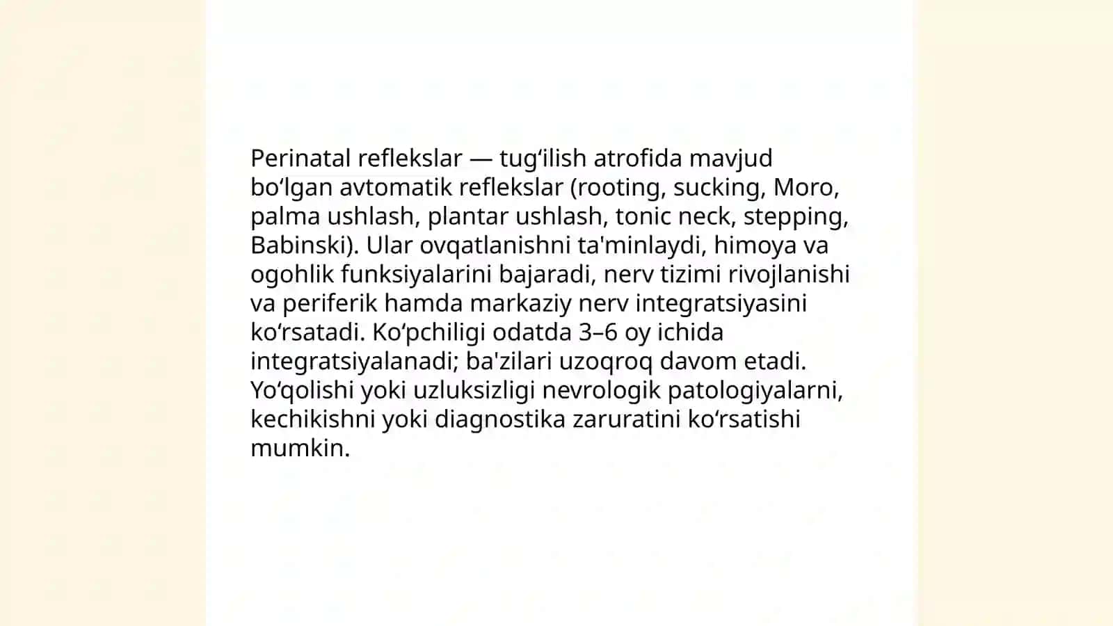 Prenatal va chaqaloqlik davrida psicofiziologik rivojlanishga xos xususiyatlari 4
