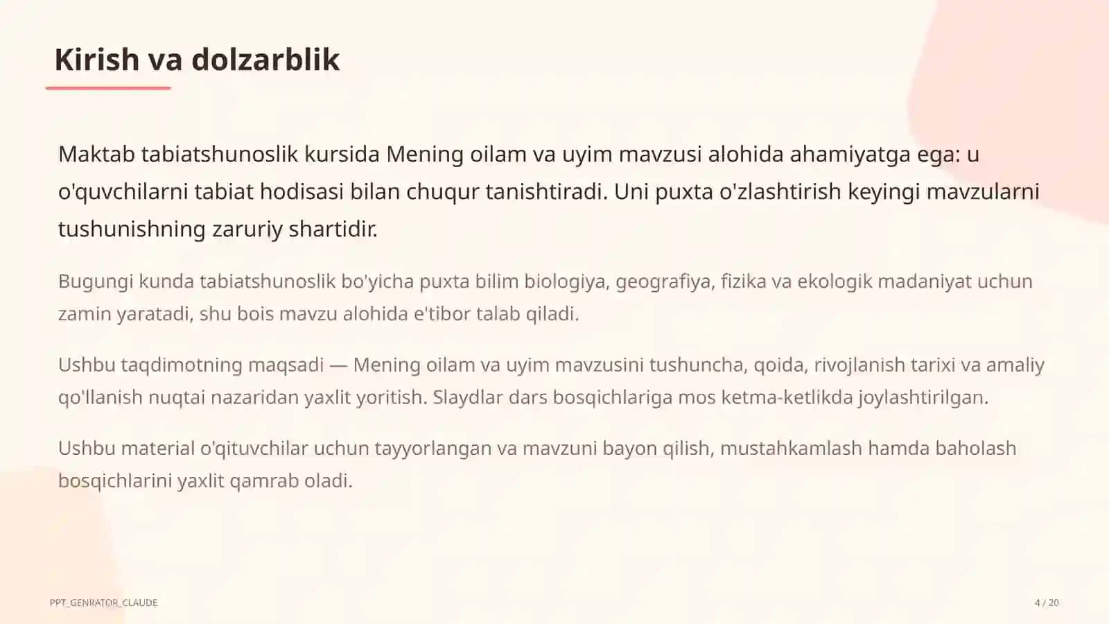 Mening oilam va uyim (1-sinf) 4