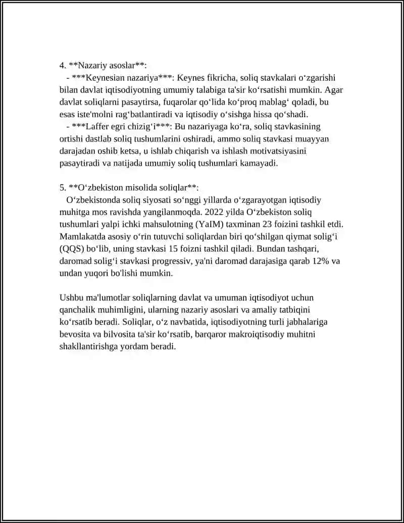 SOLIQLARNING MAKROIQTISODIY MOXIYATI VA ROLI 4