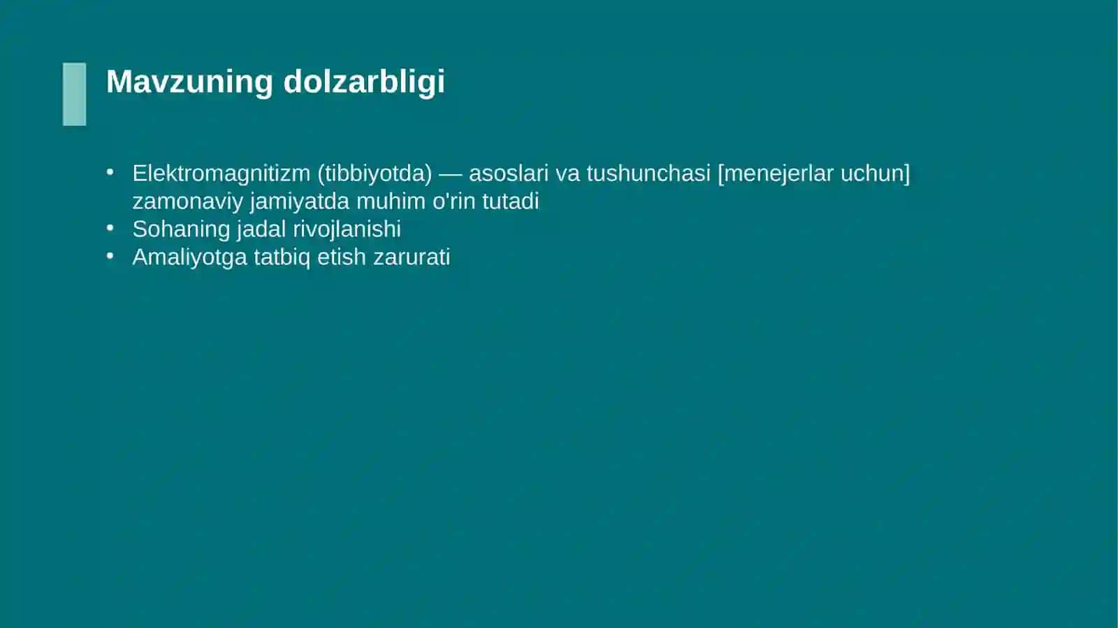 Elektromagnitizm (tibbiyotda) — asoslari va tushunchasi [menejerlar uchun] 4