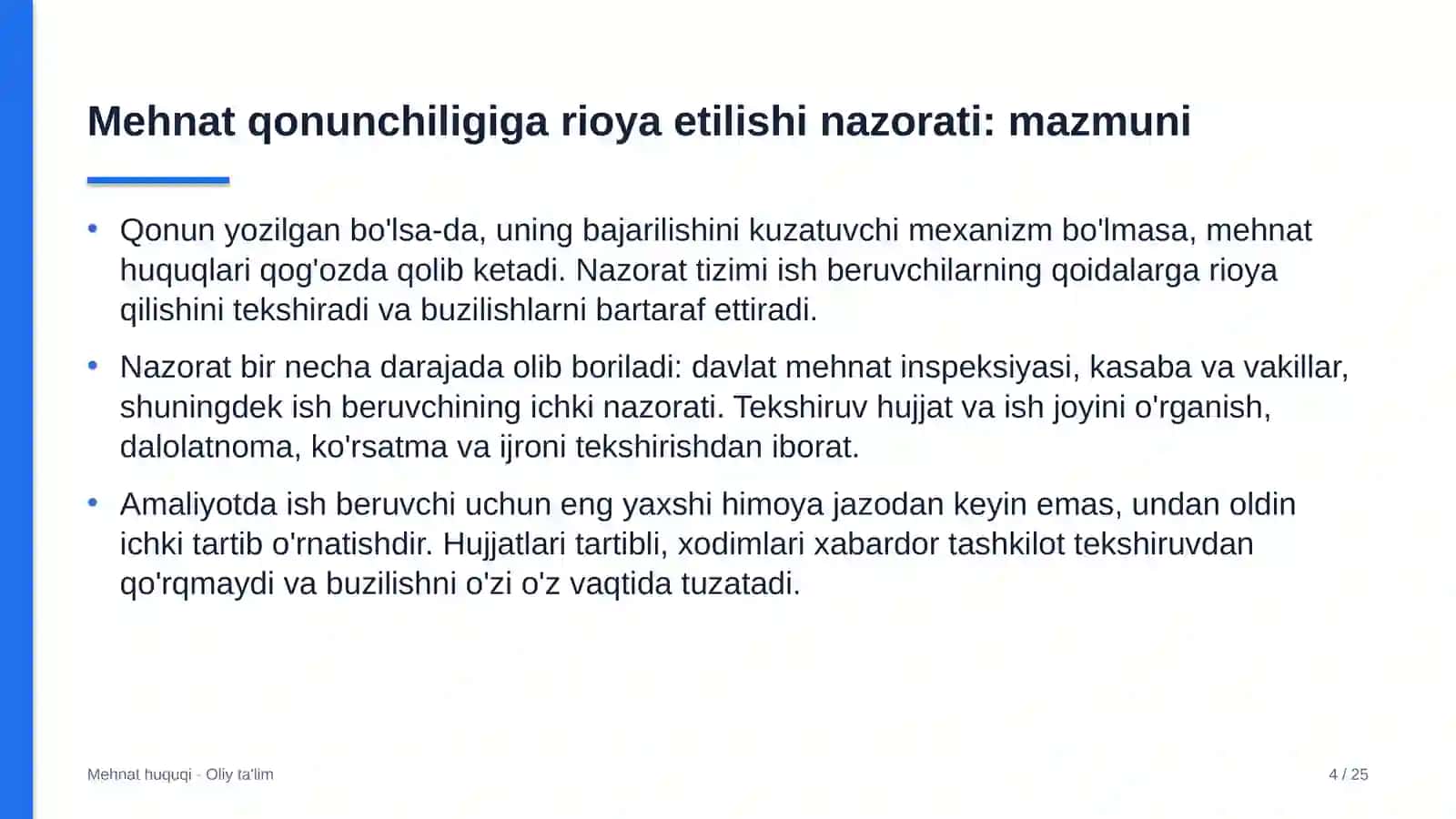 Logistika markazlarida mehnat qonunchiligiga rioya etilishi ustidan nazorat 4