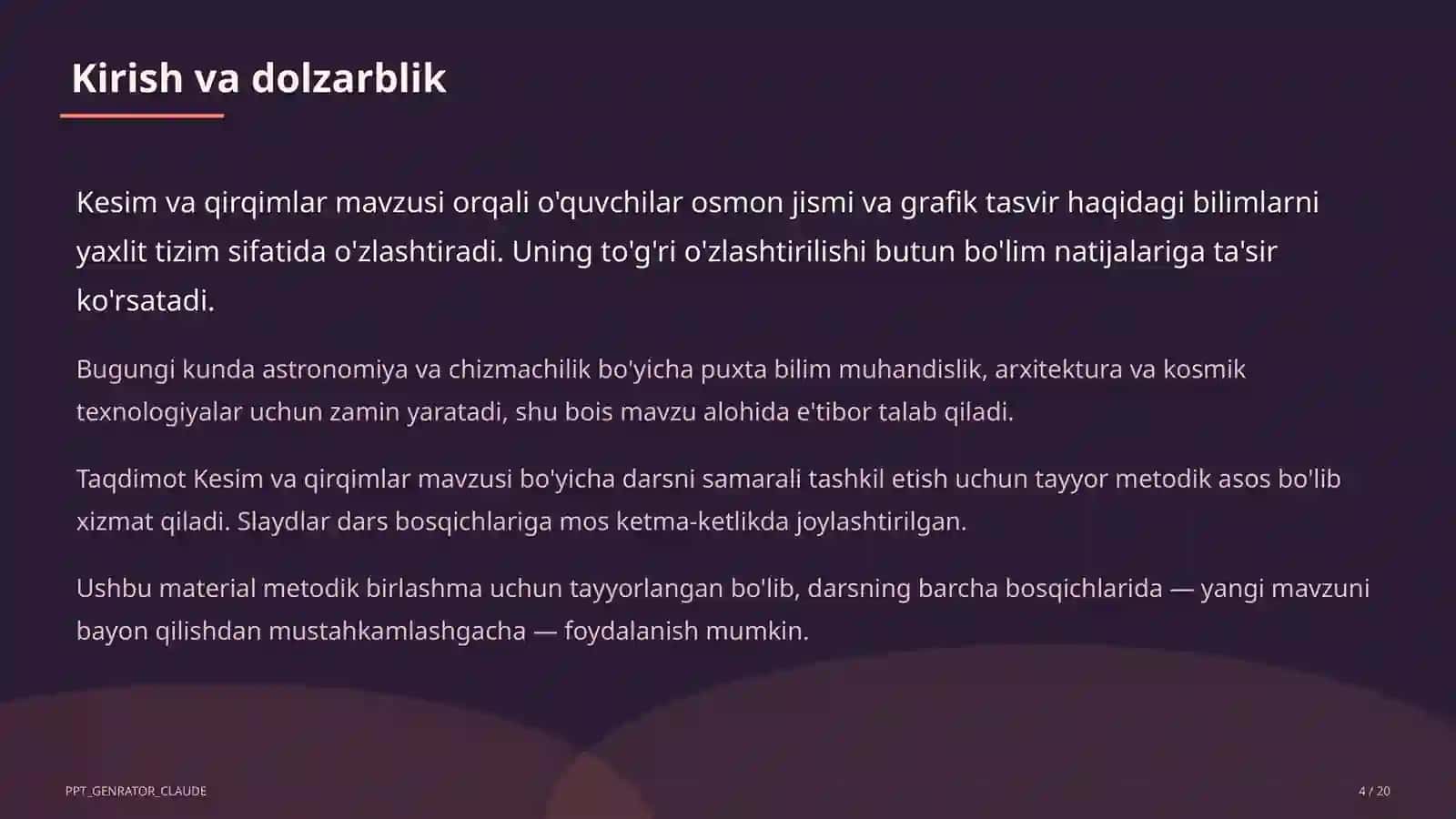 Kesim va qirqimlar (9-sinf) 4