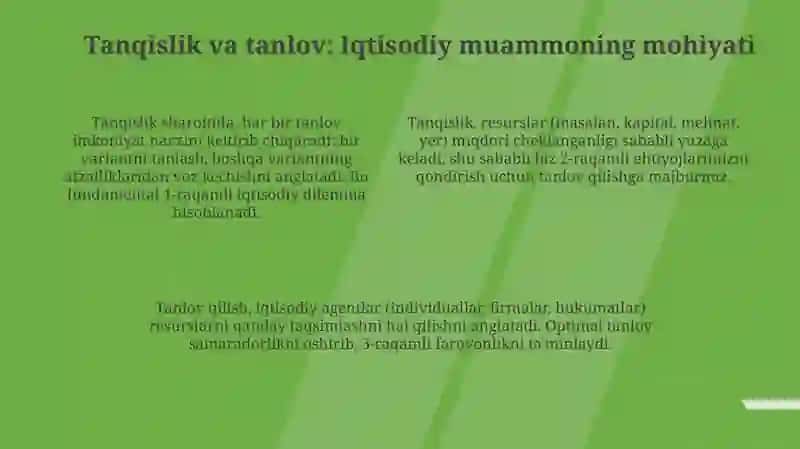 Ishlab chiqarishning imkoniyatlari va uning chegaralari 4
