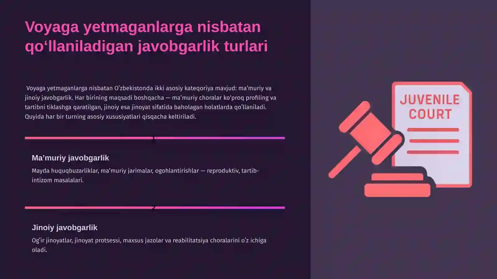 Oʻzbekistondagi Voyaga Yetmaganlar Tizimi 4