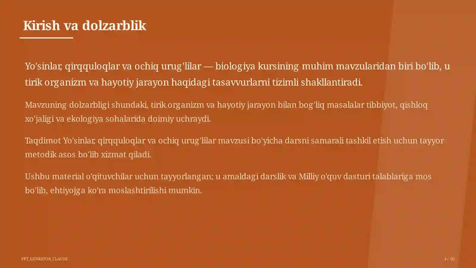 Yo'sinlar, qirqquloqlar va ochiq urug'lilar (6-sinf) 4