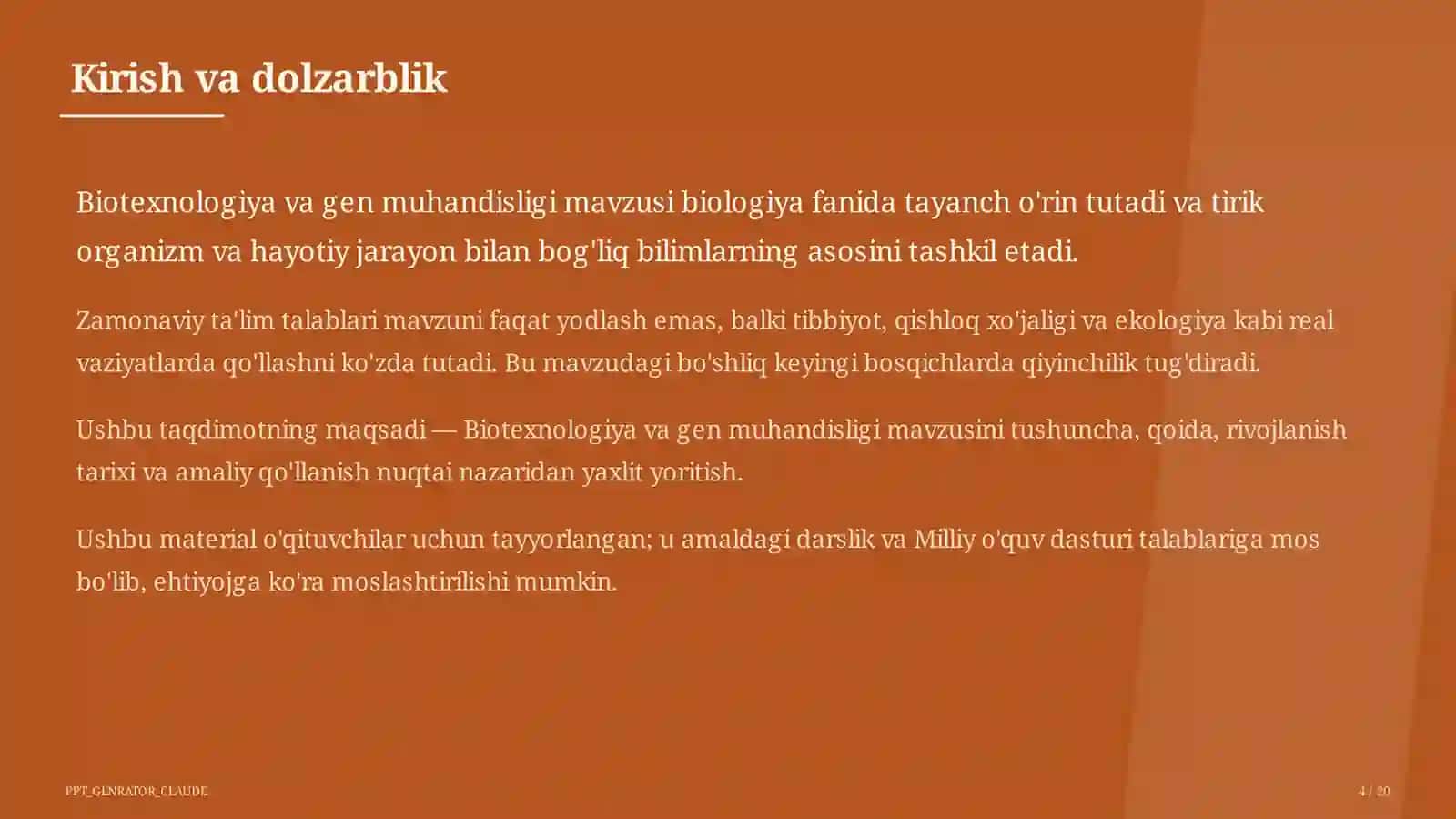 Biotexnologiya va gen muhandisligi (11-sinf) 4