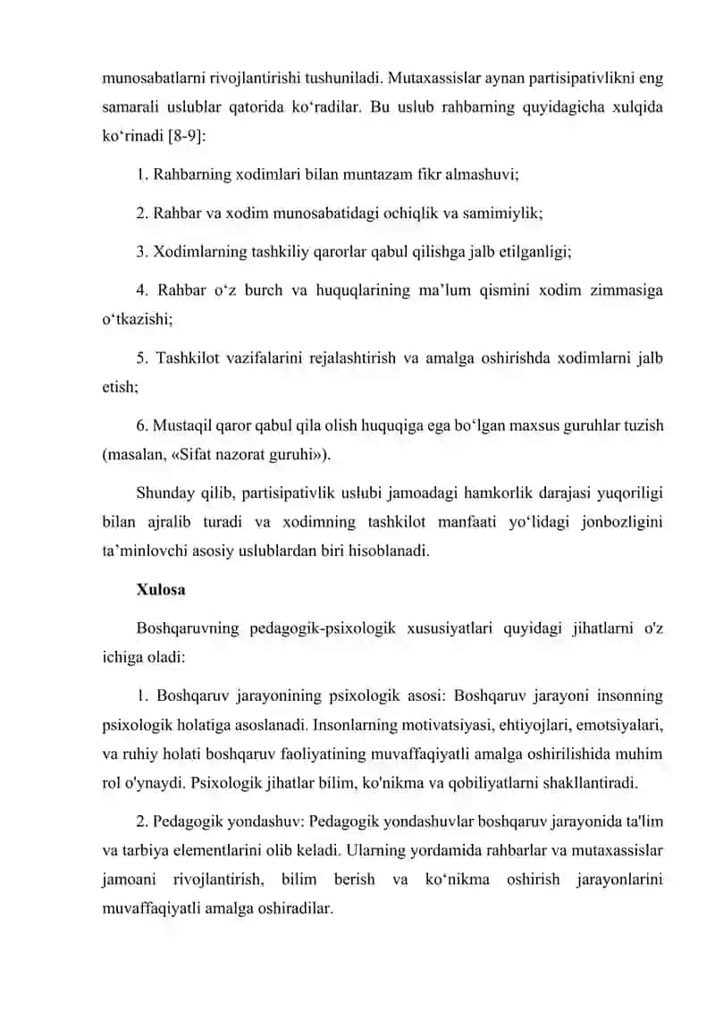 Boshqaruvning pedagogik – psixologik xususiyatlari 4