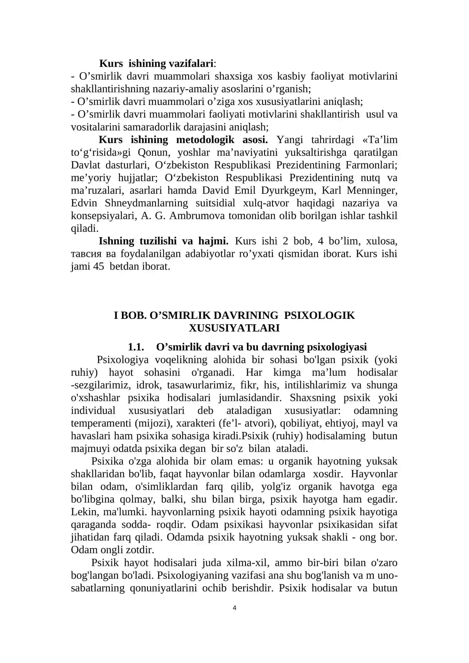 "Himoyaga tavsiya etilsin" KURSI 4