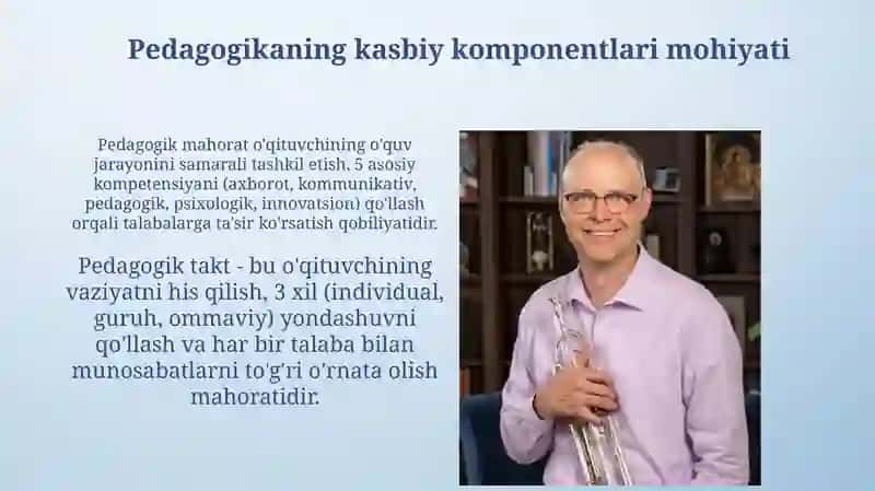 Pedagogning kasbiy komponentlari, tuzilishi va mazmuni 4