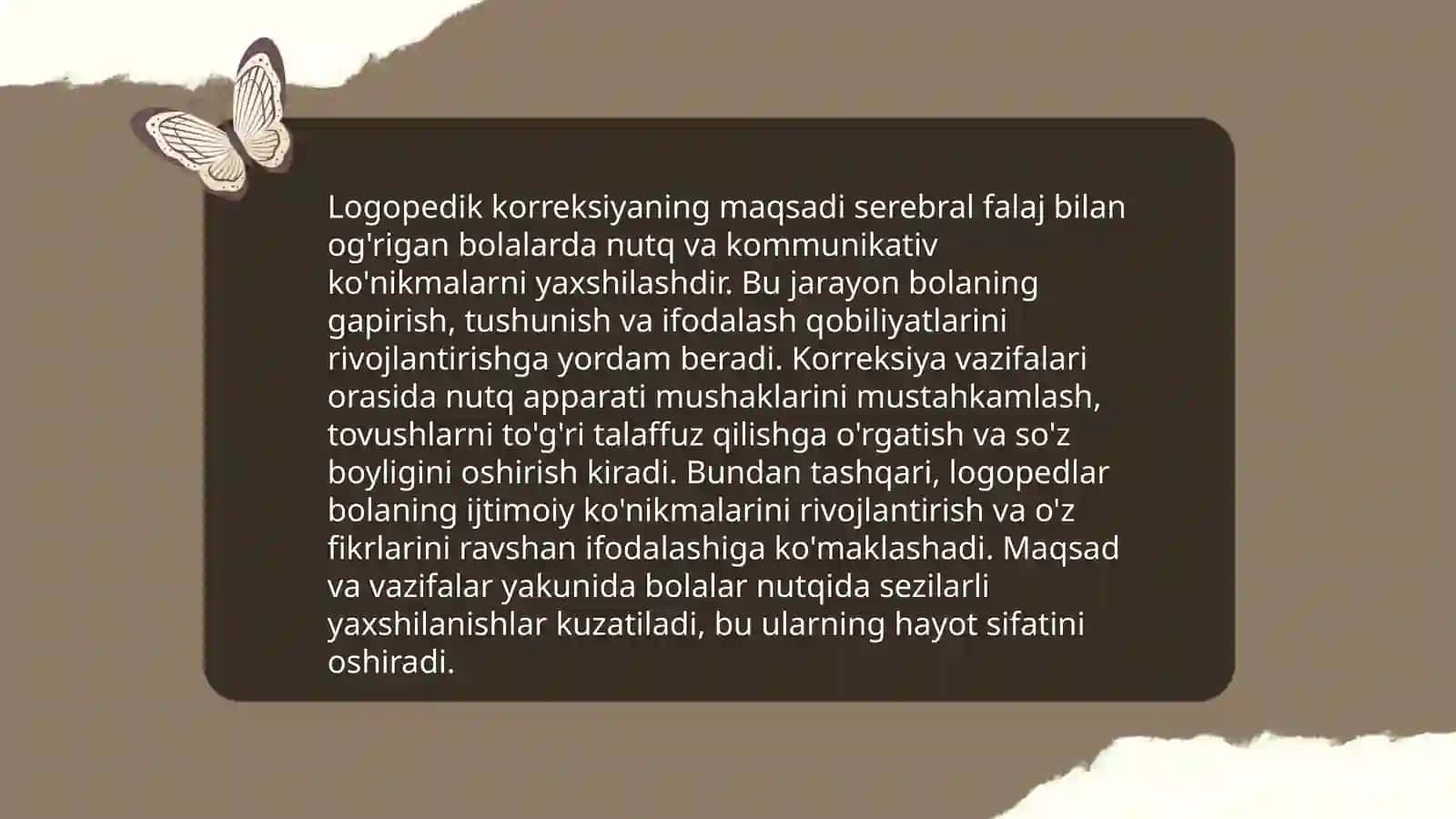 Bolalar serbral falajida bolalarning pedagogik tibbiy va ijtimoiy reabilitatsiya kompleksda logopedik korreksiya 4