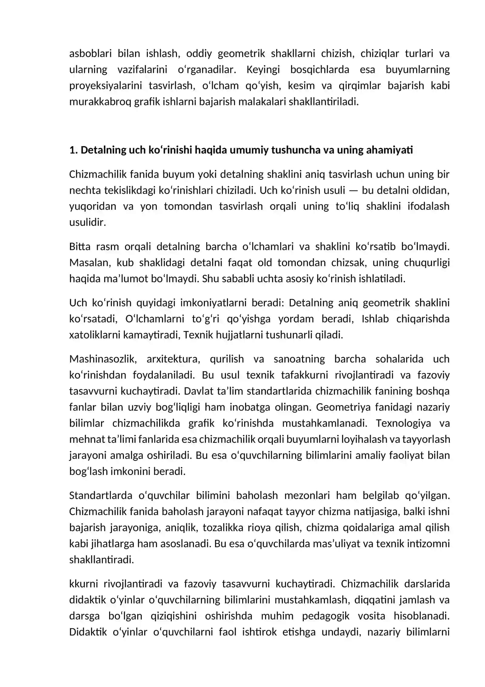Tanlangan mavzu boyicha muammoli o’qitish metodlaridan foydalanib dars bayoni tuzish 4