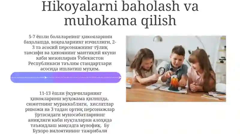 Kichik maktab yoshidagi bolalar (7-10 yosh) uchun hikoya tuzish usullari 4