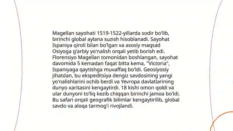Fеrnando Magеllan sayohati - dunyo aylana birinchi sayohat 4