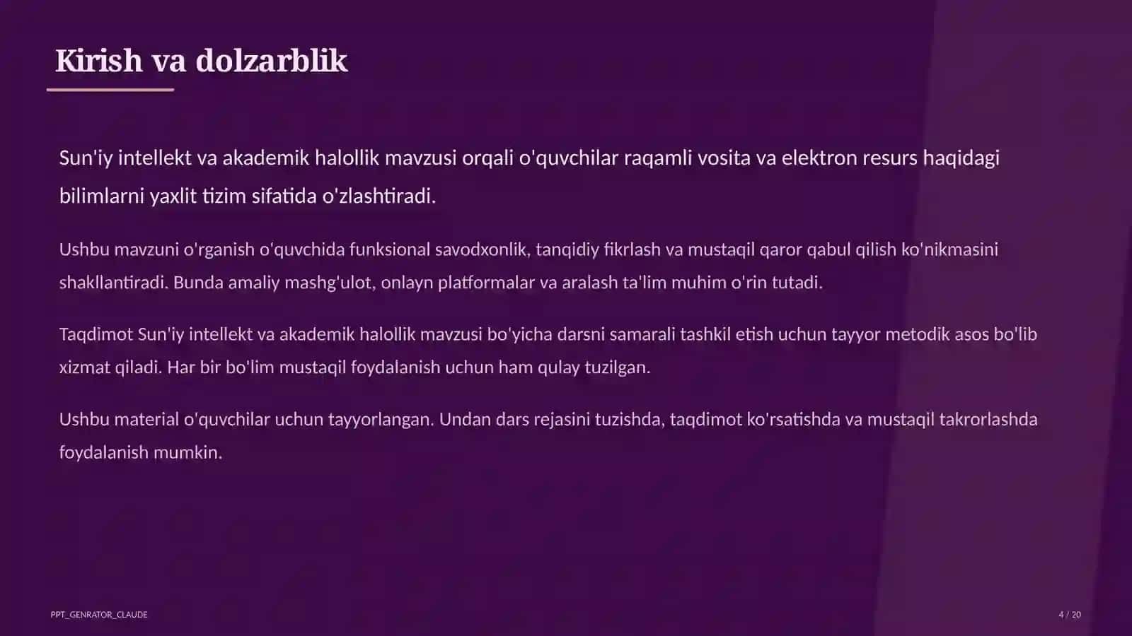 Sun'iy intellekt va akademik halollik 4