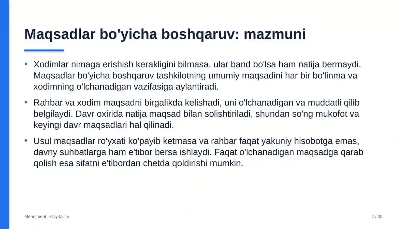 qurilish mollari do'konlarida maqsadlar bo'yicha boshqaruv 9749 4