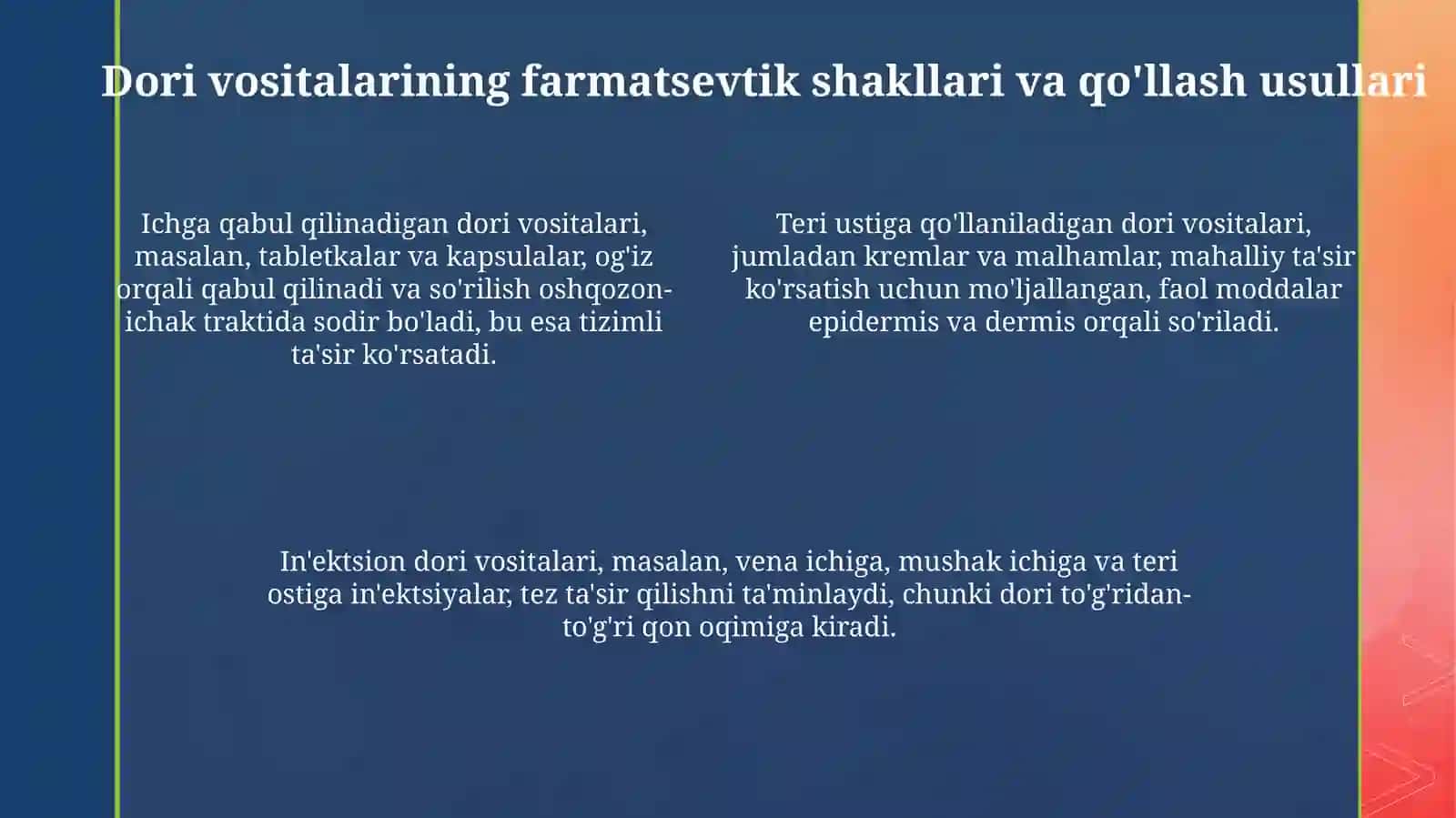 Tibbiy va kosmetologiya amaliyotida qoʻllaniladigan dorivor vositalari 4