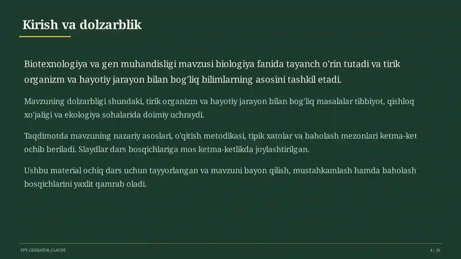 Biotexnologiya va gen muhandisligi (11-sinf) 4