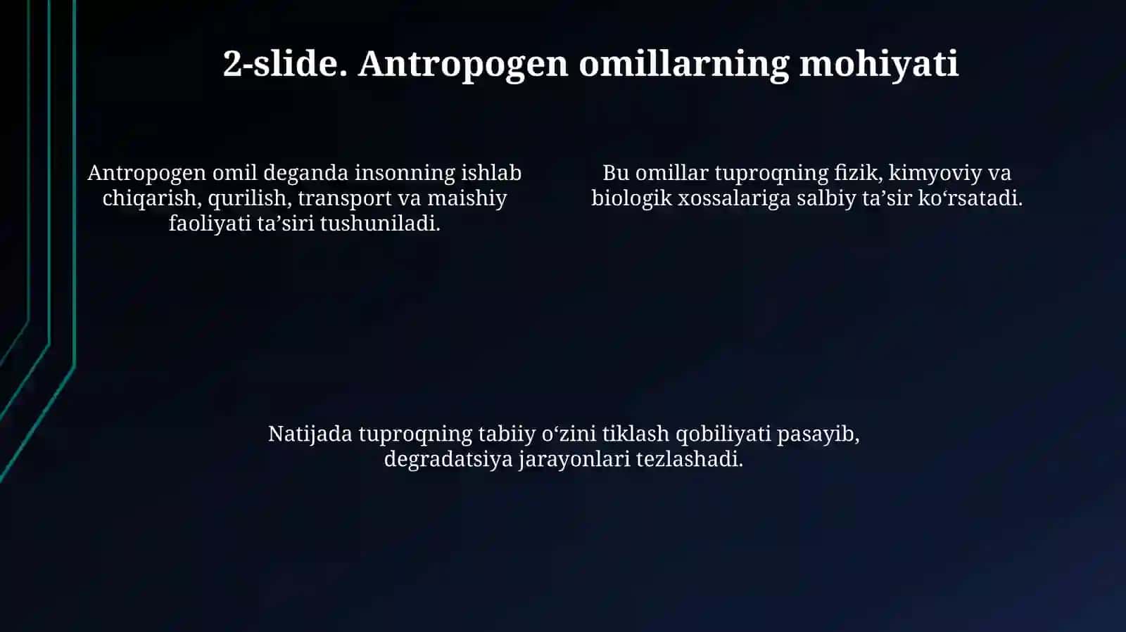 Hududlarda tuproq ifloslanishiga antropogen omilning ta'siri 4