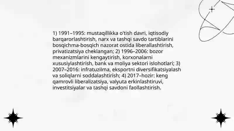 Bozor iqtisodiyotiga o'tish davri va uning O'zbekistondagi xususiyatlari 4