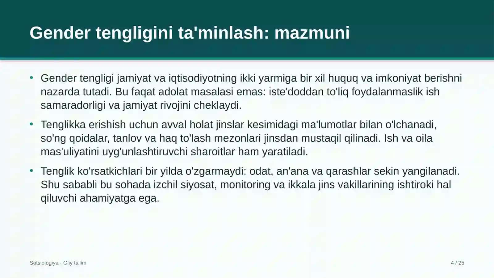 Yuridik klinikalarda gender tengligini ta'minlash 4