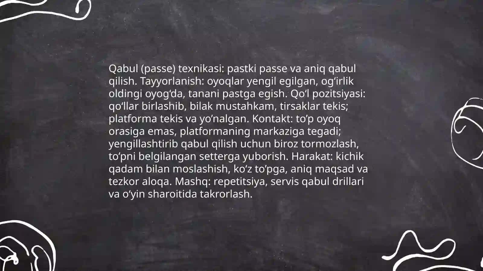 Valibol o'yinini texnikasi va taktikasi 4