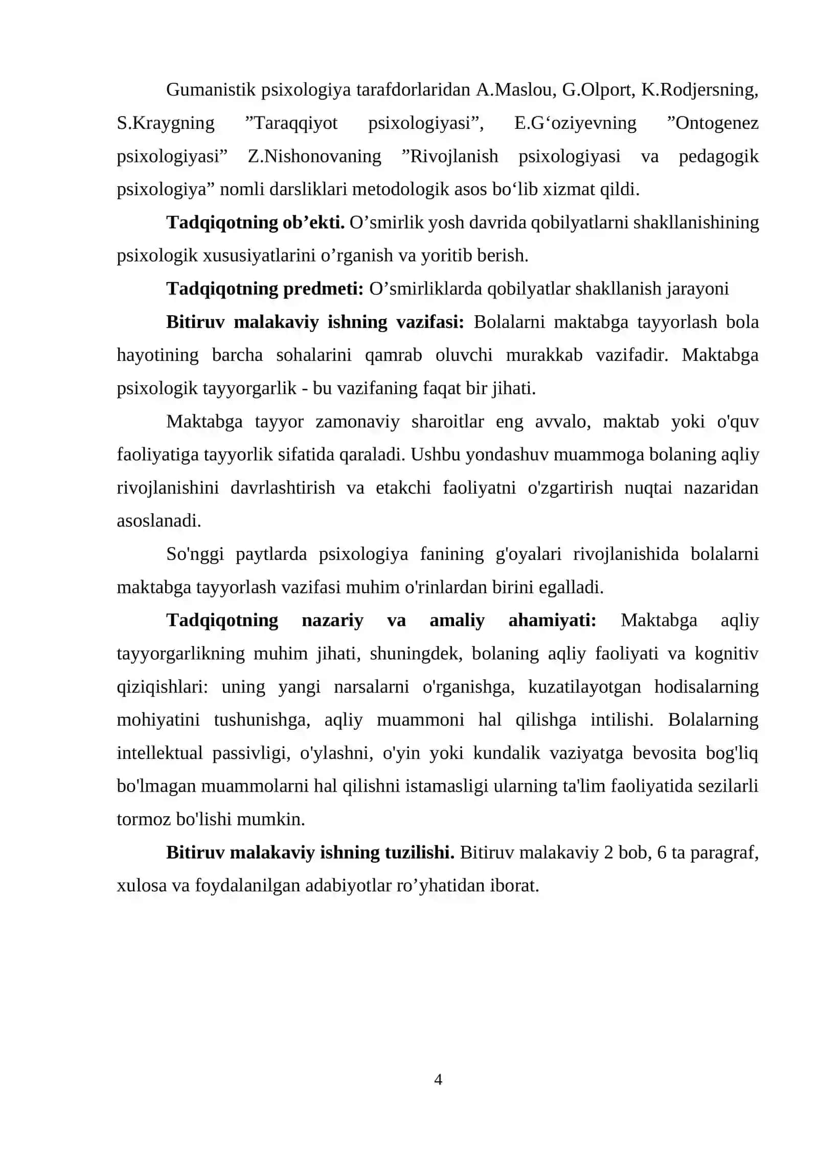 Umumiy o‘rta ta’lim muassasalari psixologi xuquqini berish kasbiy qayta tayyorlash kursi 4