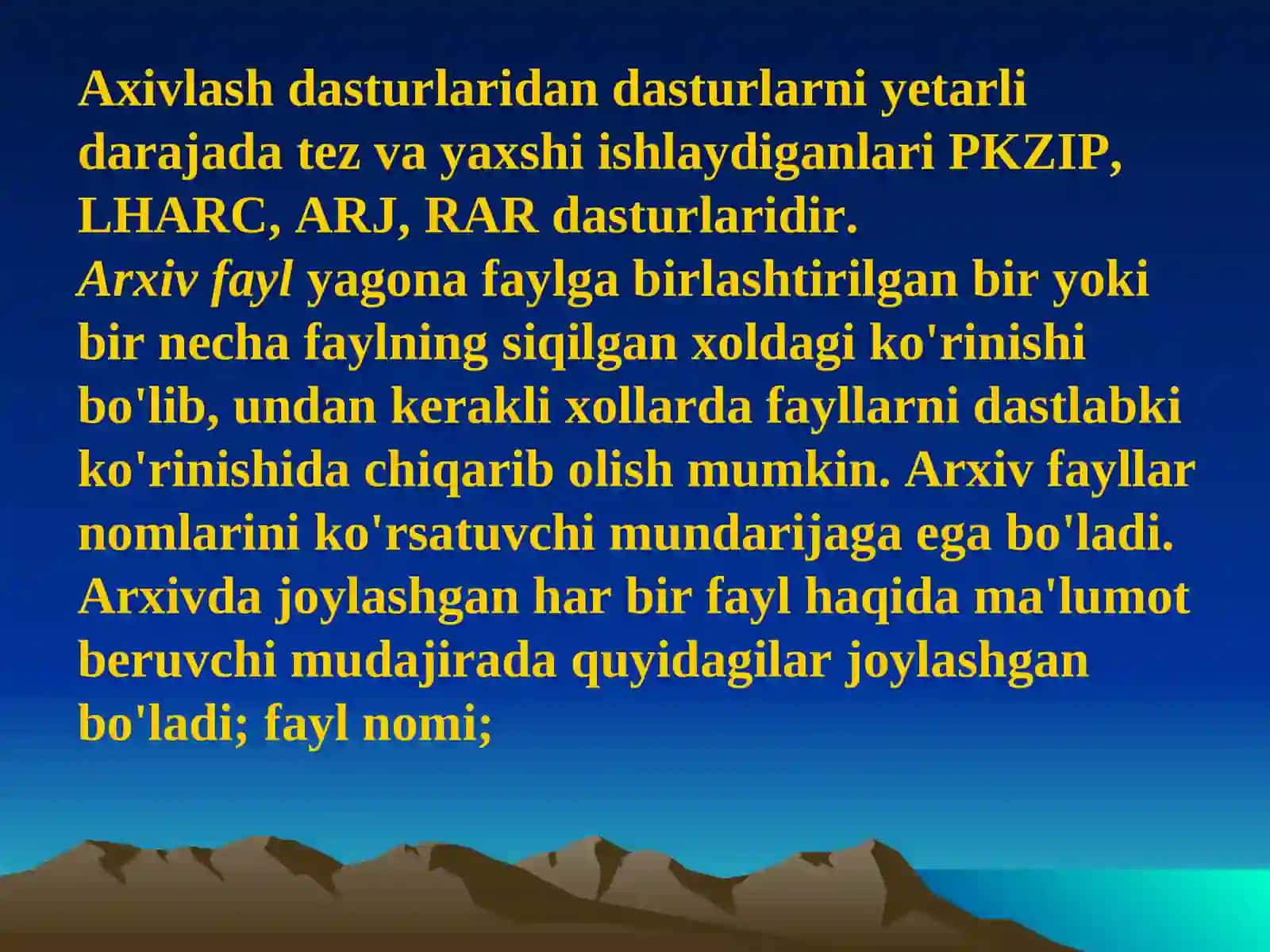 Arxivlashtirish dasturi 4