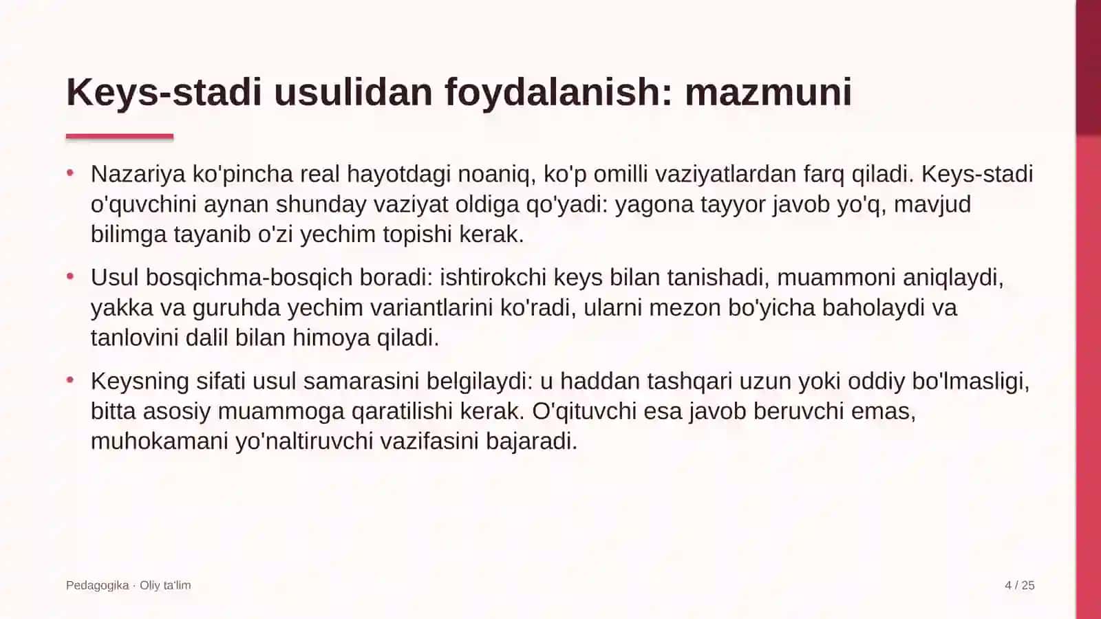 aviachipta sotish agentliklarida keys stadi usulidan foydalanish 2872 4