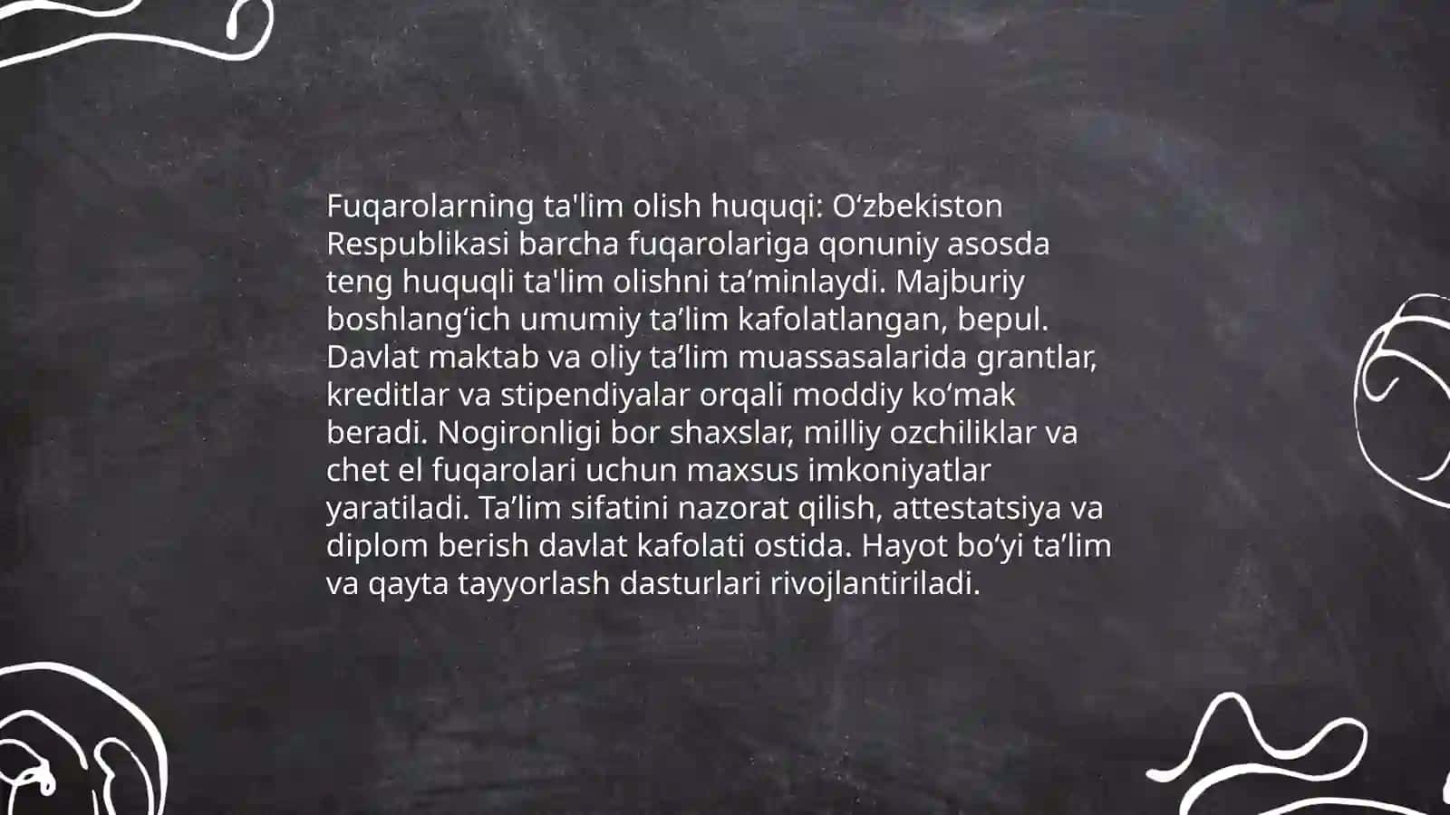 Ta'lim to'g'risida qonun 4