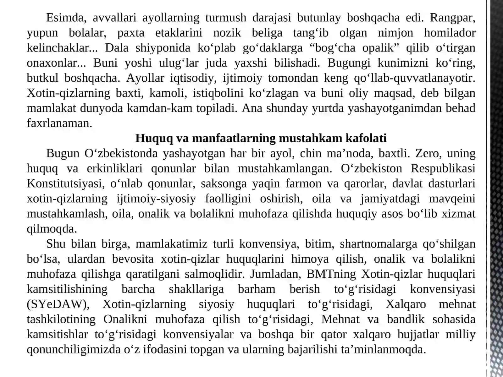 Inson huquq va erkinliklar 4