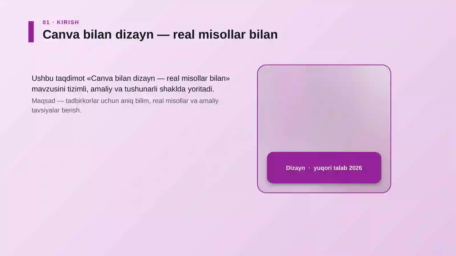 Canva bilan dizayn — real misollar bilan 4