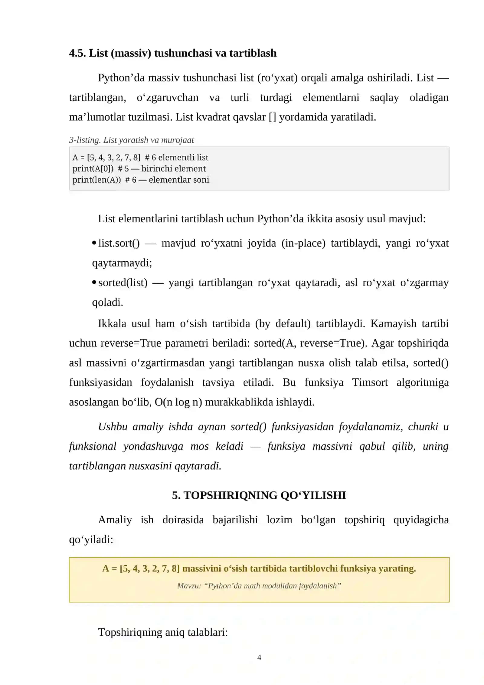 Python’da math modulidan foydalanish 4