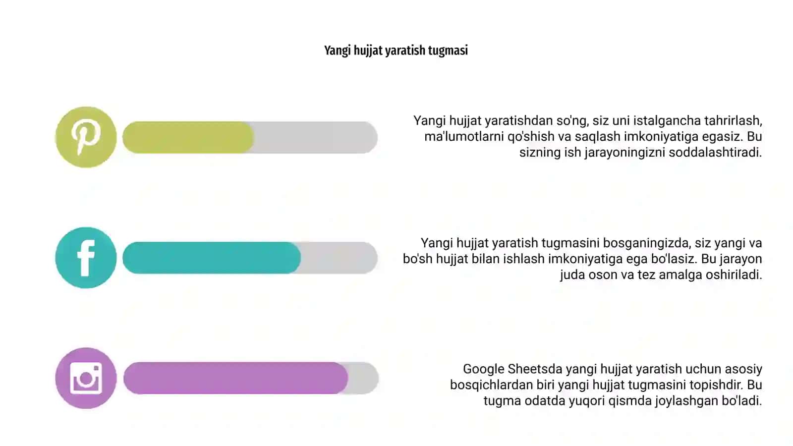 Google Sheetsda yangi hujjat yaratish 4