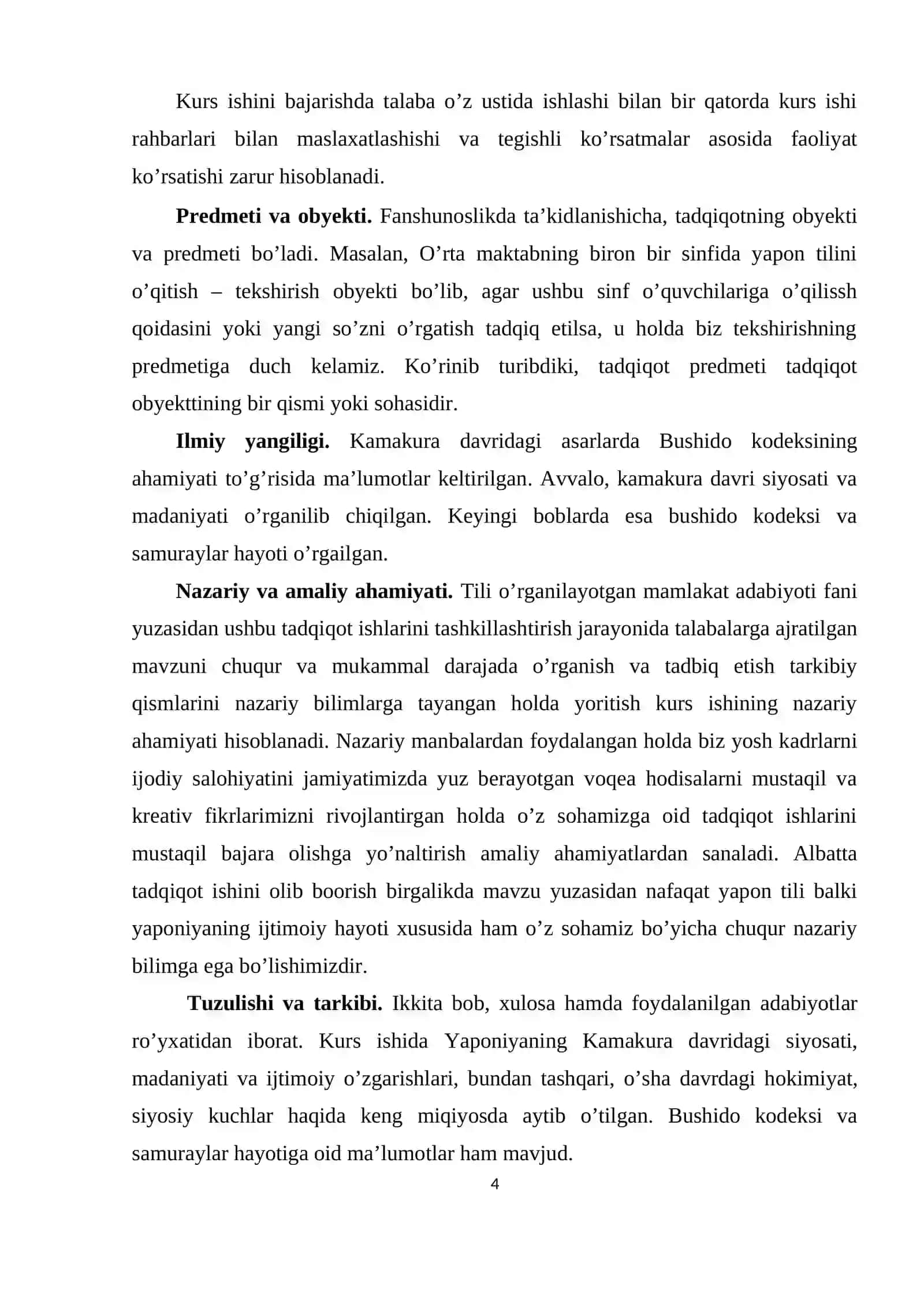 KAMAKURA DAVRI ASARLARIDA BUSHIDO KODEKSI 4