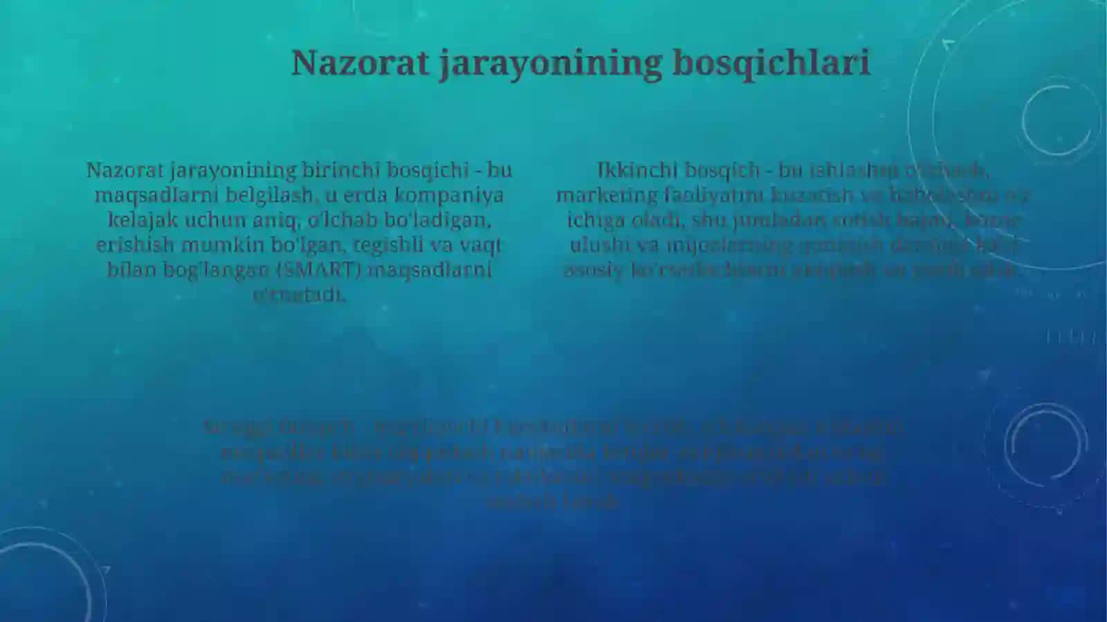Marketing nazorati va uning turlari 4