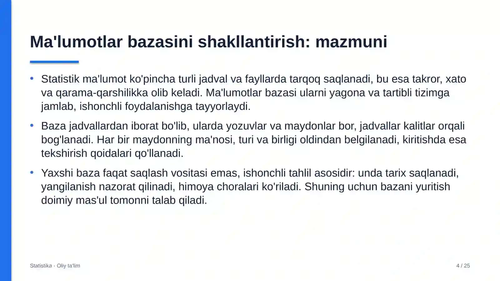 Xususiy universitetlarda ma'lumotlar bazasini shakllantirish 4