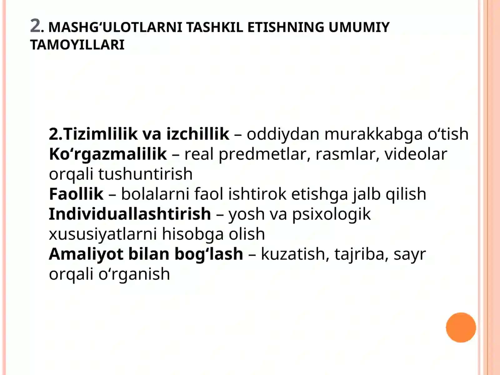 MAʼRUZA-TURLI GURUHLARDA TABIAT BILAN TANISHTIRISH MASHG‘ULOTLARINI O‘TKAZISHTARTIBI 4