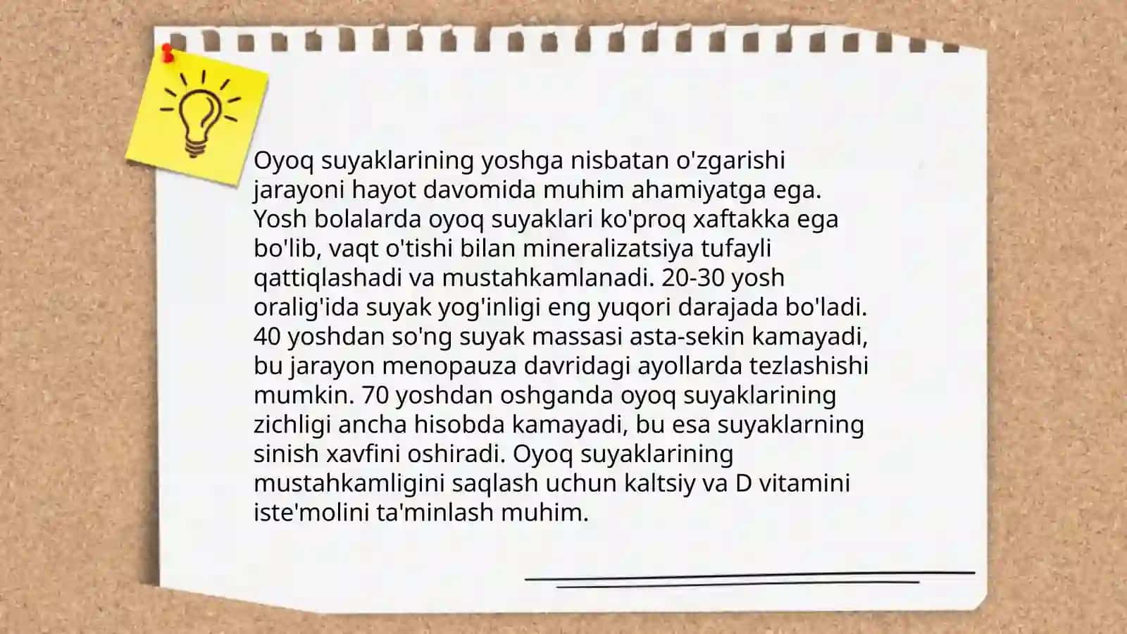 Chanoq va oyoq suyaklarining yoshga nisbatan xususiyatlari 4