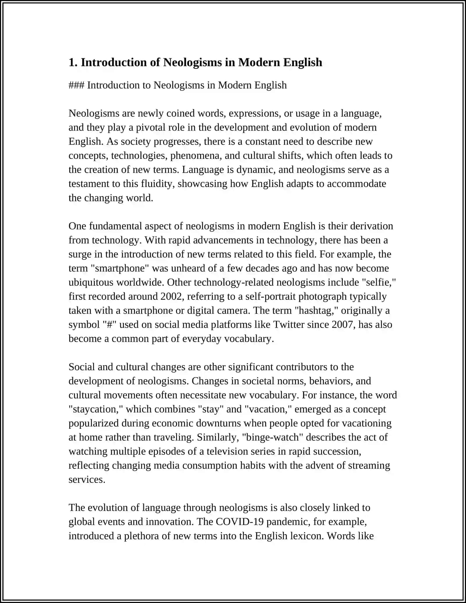 FEATURES OF FUNCTIONING OF NEOLOGISMS IN MODERN ENGLISH 4