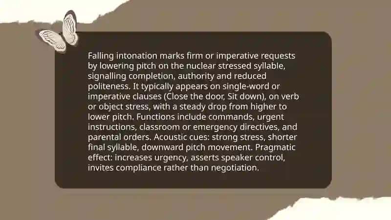 Intonation in Request 4
