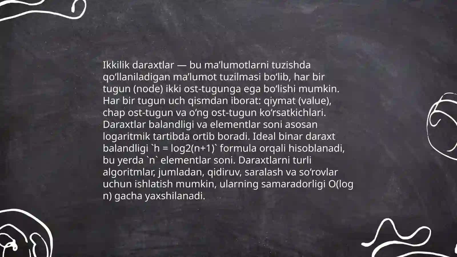 Daraxtsimon ma'lumotlar tuzilmasi 4