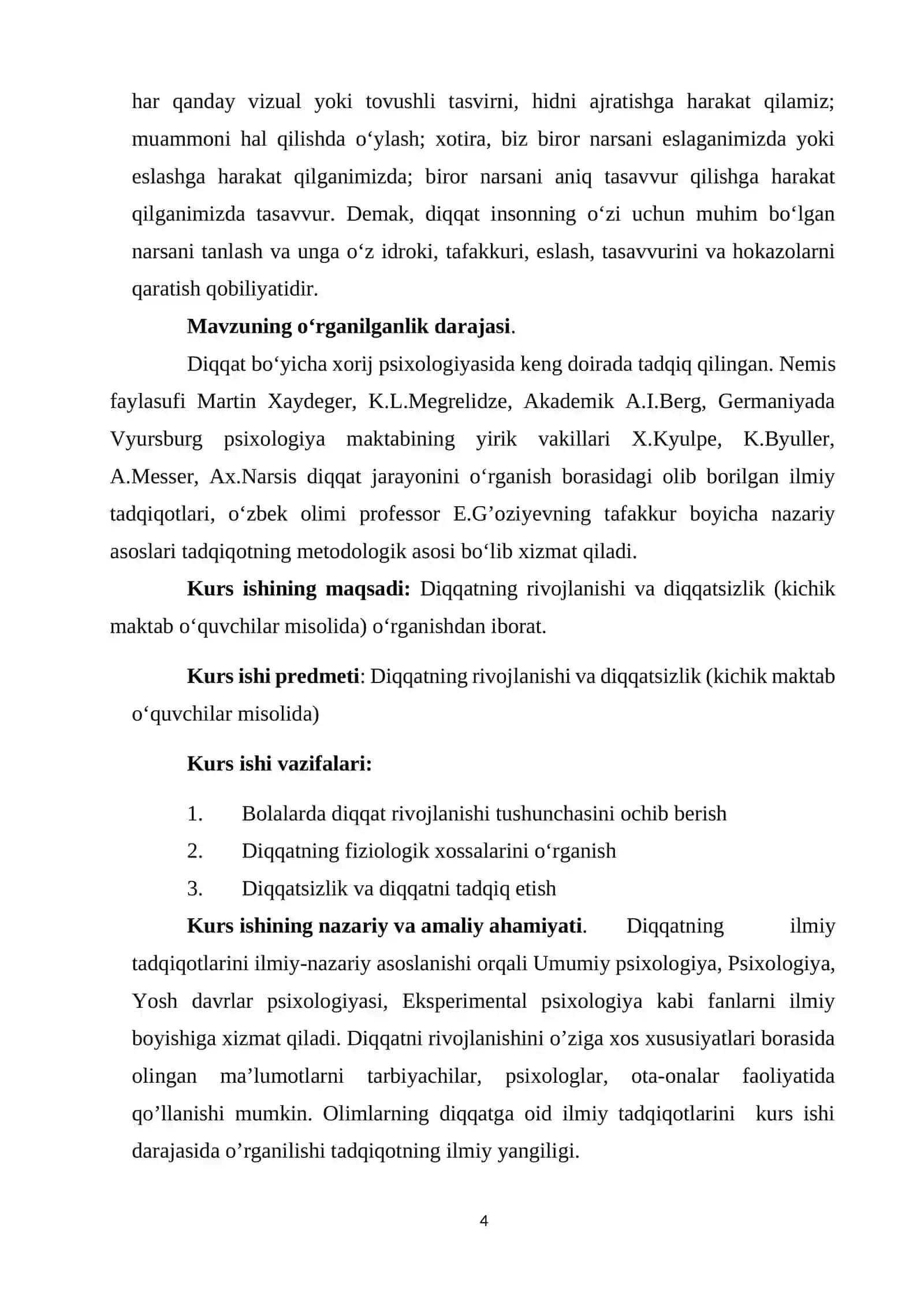 Diqqatning rivojlanishi va diqqatsizlik (kichik maktab o‘quvchilar misolida) 4