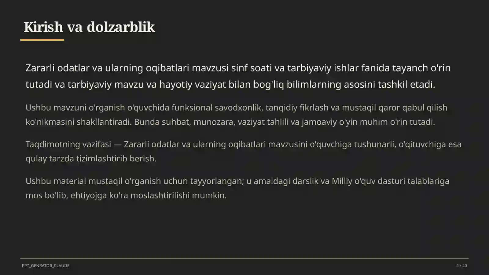 Zararli odatlar va ularning oqibatlari 4