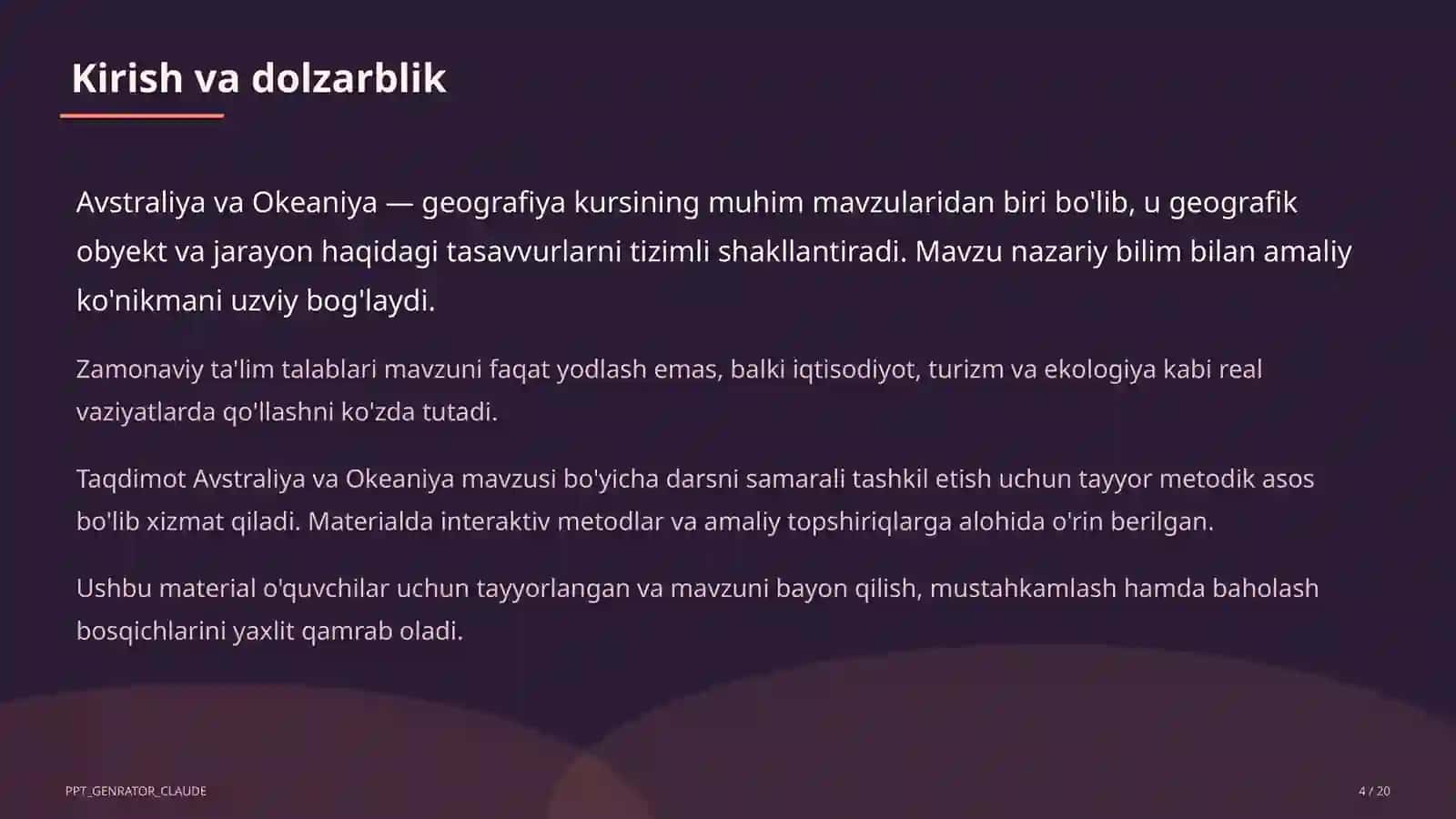 Avstraliya va Okeaniya (7-sinf) 4