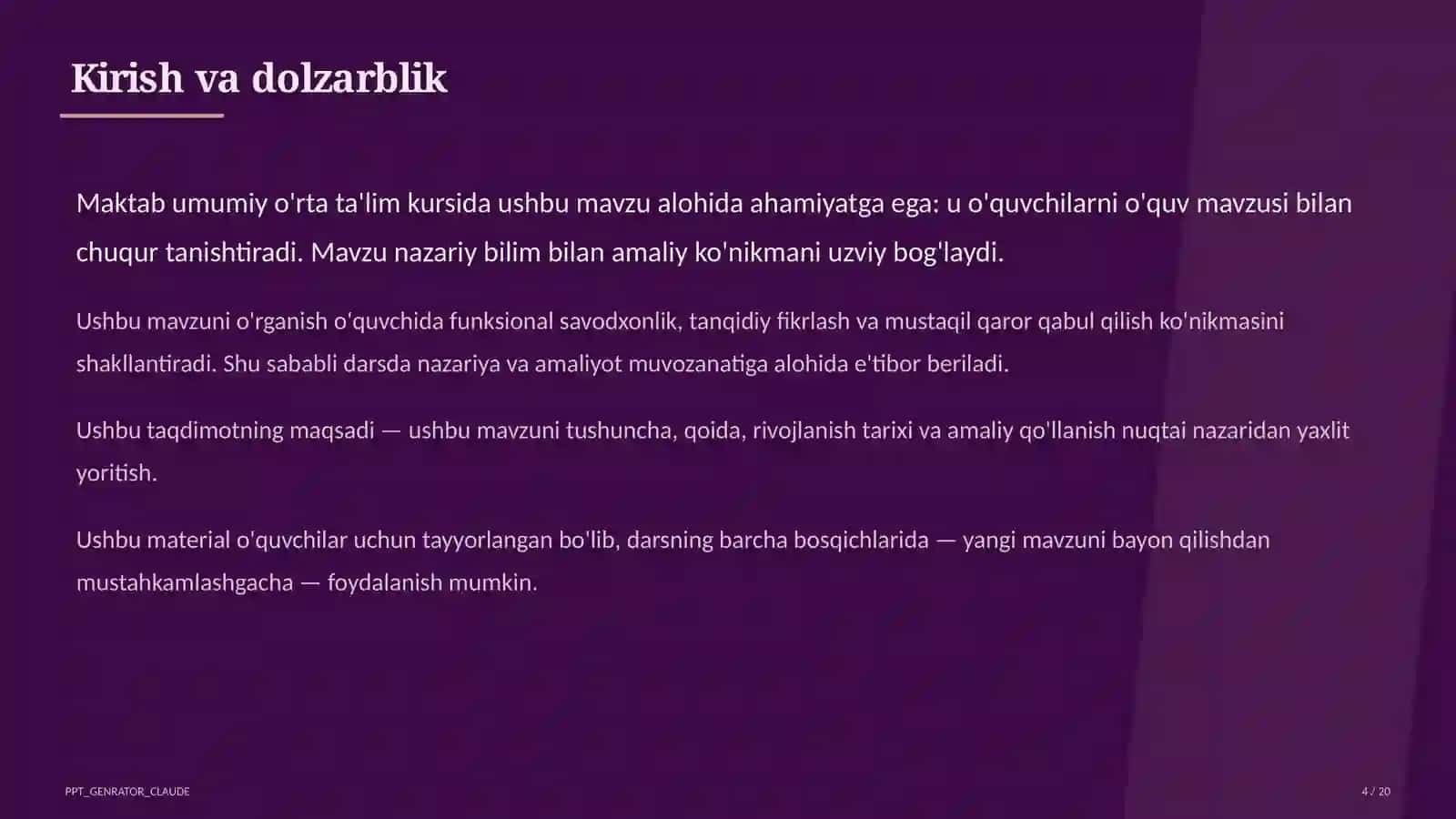 Formativ baholash: o'quvchiga samarali fikr-mulohaza (feedback) berish usullari 4
