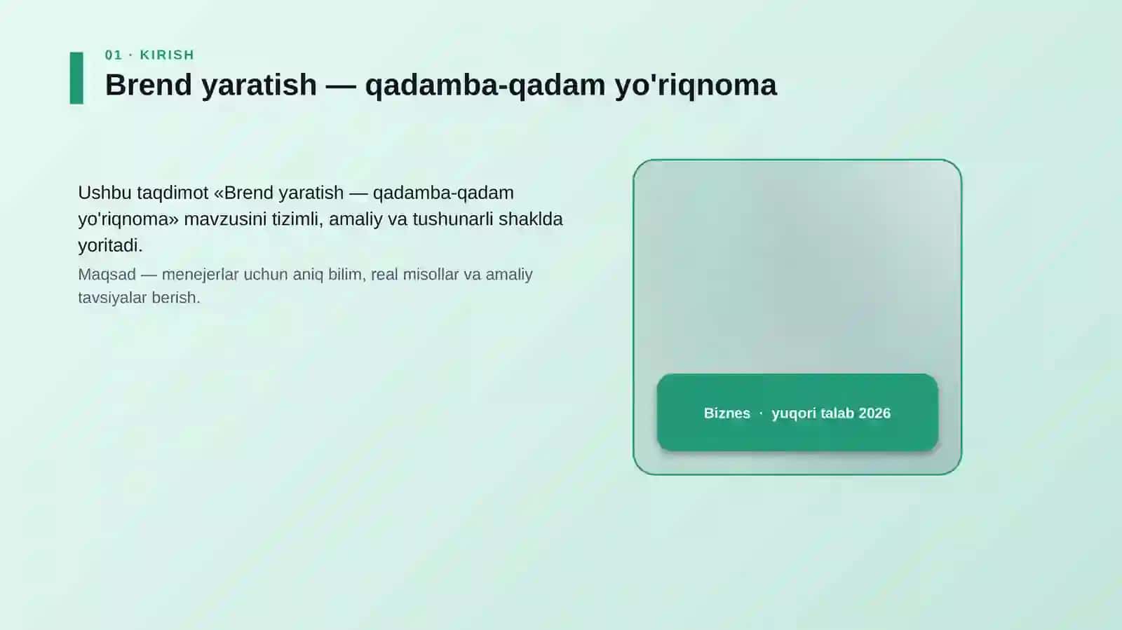 Brend yaratish — qadamba-qadam yo'riqnoma 4