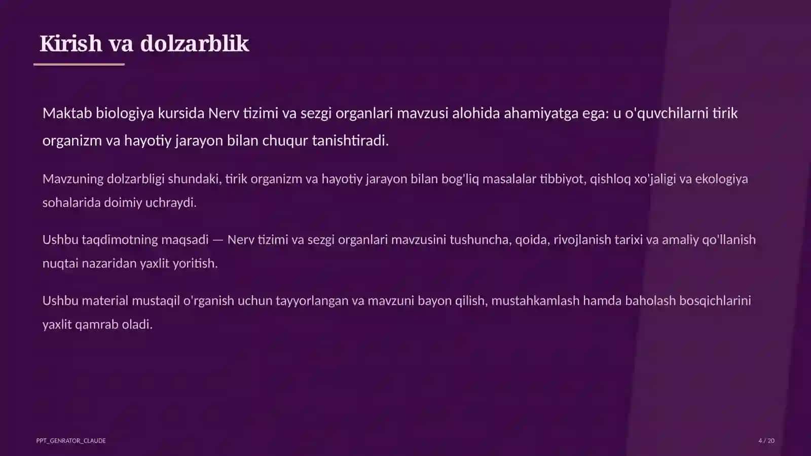 Nerv tizimi va sezgi organlari (8-sinf) 4