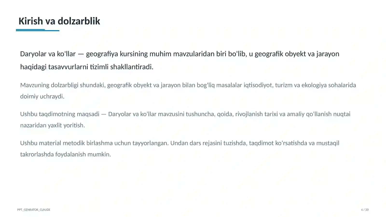 Daryolar va ko'llar (6-sinf) 4